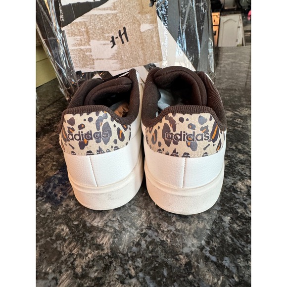 Adidas StreetTalk Womens Sneakers White Leopard Print KI0977 Size 7.5 NEW - Picture 7 of 9